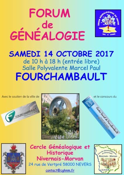 14 octobre 2017 FOURCHAMBAULT (58) - Forum de Généalogie