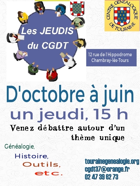 15 mars 2018 - Les jeudis du CGDT - Les Monuments aux Morts en Touraine