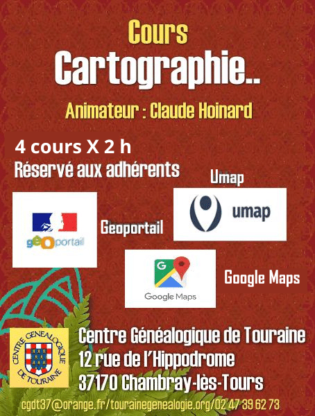 18 mars 2025 - Cours Cartographie 3/4 (au local ou à distance)