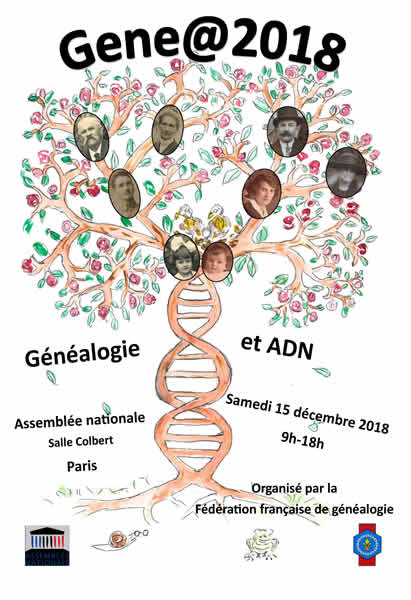 15 décembre 2018 - Gene@2018 - Généalogie et ADN - Assemblée Nationale PARIS