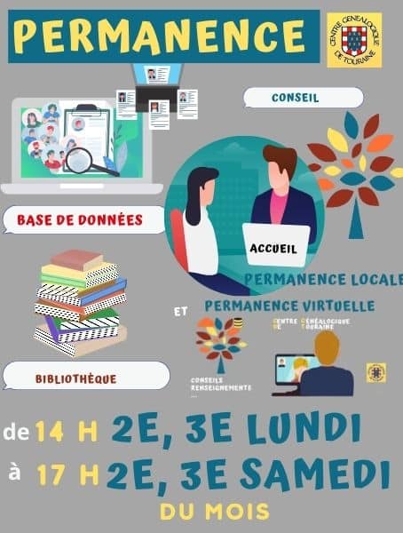 8 septembre 2025 - Permanence au local ou à distance