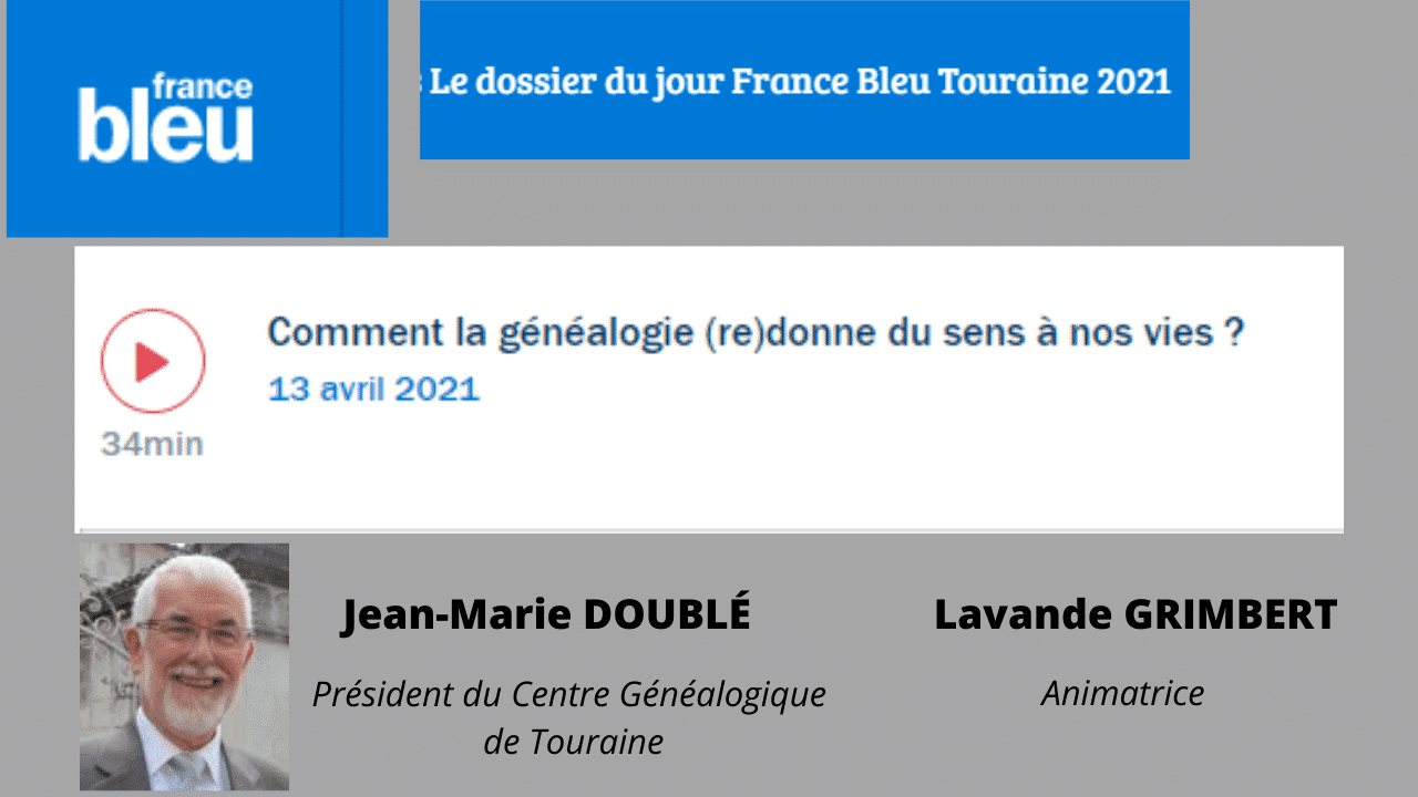 13 avril 2021 - Écoutez Jean-Marie DOUBLÉ sur France Bleu Touraine