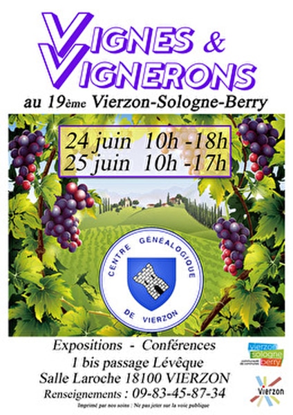 24 et 25 juin 2023 - Vierzon  - Vignes & Vignerons