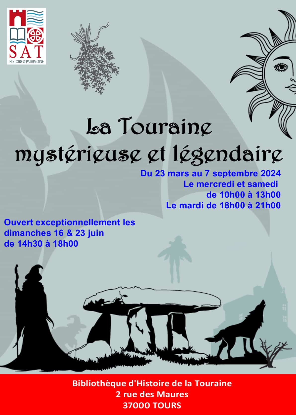 23 mars au 7 septembre 2024 - Exposition "La Touraine mystérieuse et légendaire"