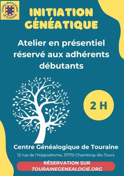 21 octobre 2025 - Initiation à Généatique 1/2 (uniquement au local)