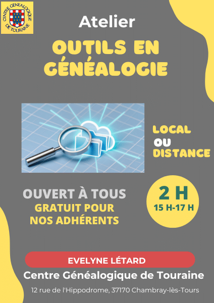 19 février 2026 - Les jeudis du CGDT - Outils en généalogie (au local et à distance)
